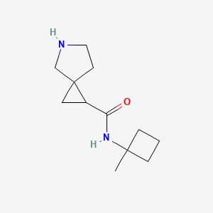 molecular formula C12H20N2O B2804637 N-(1-Methylcyclobutyl)-5-azaspiro[2.4]heptane-2-carboxamide CAS No. 2168324-49-8