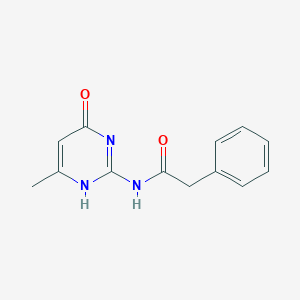 N-(6-methyl-4-oxo-1H-pyrimidin-2-yl)-2-phenylacetamide