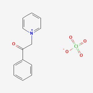 molecular formula C13H12ClNO5 B2804655 1-(2-Oxo-2-phenylethyl)pyridin-1-ium perchlorate CAS No. 27387-18-4