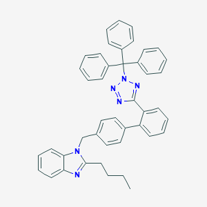 molecular formula C44H38N6 B280466 2-Butyl-1-[(2'-(2-triphenylmethyl-2H-tetrazol-5-yl)biphenyl-4-yl)methyl]benzimidazole 