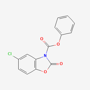 molecular formula C14H8ClNO4 B2804663 Phenyl 5-chloro-2-oxobenzo[d]oxazole-3(2H)-carboxylate CAS No. 371215-02-0