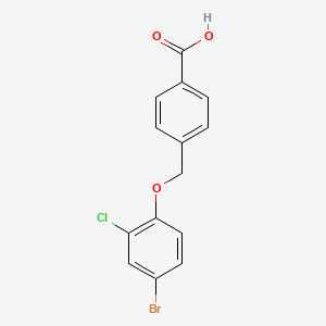 4-[(4-Bromo-2-chlorophenoxy)methyl]benzoic acid