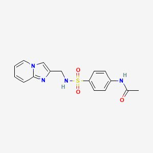 N-[4-(imidazo[1,2-a]pyridin-2-ylmethylsulfamoyl)phenyl]acetamide