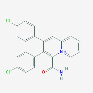 4-(Aminocarbonyl)-2,3-bis(4-chlorophenyl)quinolizinium