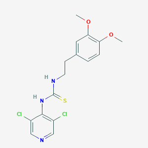 N-(3,5-dichloro-4-pyridinyl)-N'-[2-(3,4-dimethoxyphenyl)ethyl]thiourea