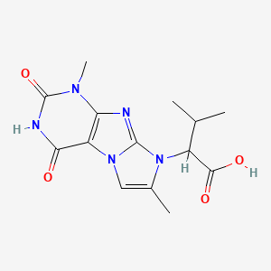 2-(1,7-dimethyl-2,4-dioxo-3,4-dihydro-1H-imidazo[2,1-f]purin-8(2H)-yl)-3-methylbutanoic acid