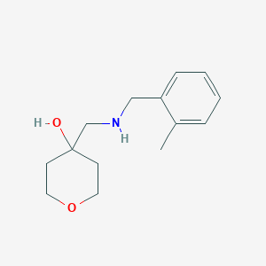 molecular formula C14H21NO2 B2804702 4-({[(2-Methylphenyl)methyl]amino}methyl)oxan-4-ol CAS No. 1487294-36-9