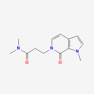 N,N-Dimethyl-3-(1-methyl-7-oxopyrrolo[2,3-c]pyridin-6-yl)propanamide