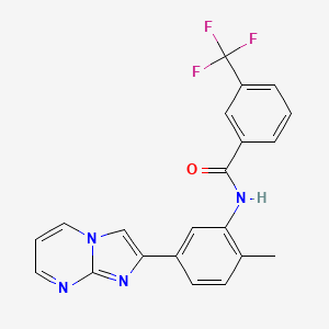 N-(5-imidazo[1,2-a]pyrimidin-2-yl-2-methylphenyl)-3-(trifluoromethyl)benzamide