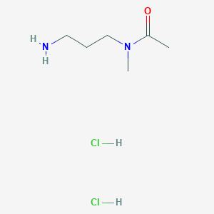 molecular formula C6H16Cl2N2O B2804712 N-(3-氨基丙基)-N-甲基乙酰胺;二盐酸盐 CAS No. 2460756-41-4
