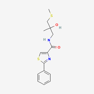N-(2-hydroxy-2-methyl-3-(methylthio)propyl)-2-phenylthiazole-4-carboxamide