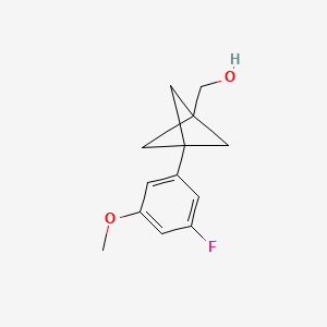 [3-(3-Fluoro-5-methoxyphenyl)-1-bicyclo[1.1.1]pentanyl]methanol