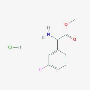 Methyl 2-amino-2-(3-iodophenyl)acetate;hydrochloride