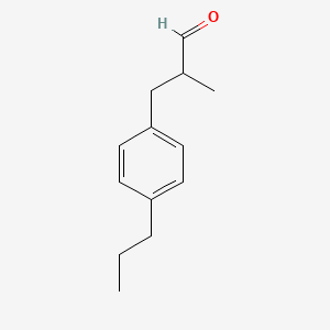 molecular formula C13H18O B2804741 2-Methyl-3-(4-propylphenyl)propanal CAS No. 902274-65-1