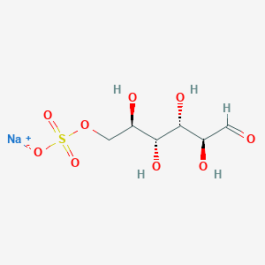 B2804744 Sodium (2R,3R,4S,5S)-2,3,4,5-tetrahydroxy-6-oxohexyl sulfate CAS No. 204575-08-6