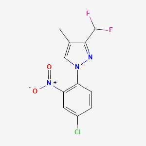 1-(4-Chloro-2-nitrophenyl)-3-(difluoromethyl)-4-methylpyrazole