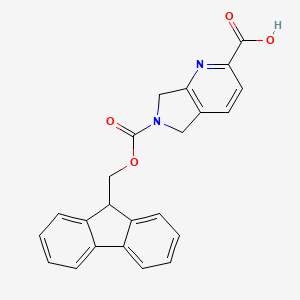 6-{[(9H-fluoren-9-yl)methoxy]carbonyl}-5H,6H,7H-pyrrolo[3,4-b]pyridine-2-carboxylic acid