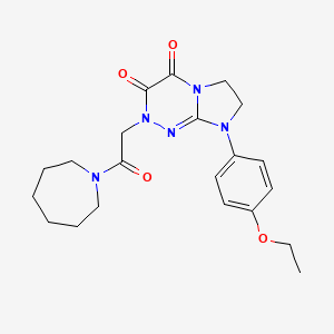 2-(2-(azepan-1-yl)-2-oxoethyl)-8-(4-ethoxyphenyl)-7,8-dihydroimidazo[2,1-c][1,2,4]triazine-3,4(2H,6H)-dione