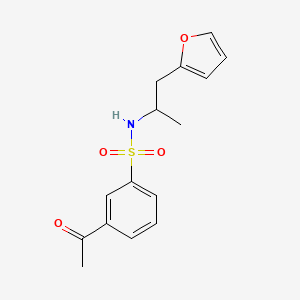 3-acetyl-N-(1-(furan-2-yl)propan-2-yl)benzenesulfonamide