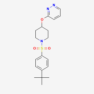 3-((1-((4-(Tert-butyl)phenyl)sulfonyl)piperidin-4-yl)oxy)pyridazine