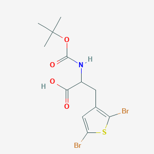 3-(2,5-Dibromothiophen-3-yl)-2-[(2-methylpropan-2-yl)oxycarbonylamino]propanoic acid