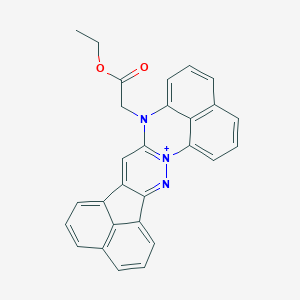 molecular formula C28H20N3O2+ B280478 15-(2-ethoxy-2-oxoethyl)-15H-acenaphtho[1',2':3,4]pyridazino[1,6-a]perimidin-8-ium 