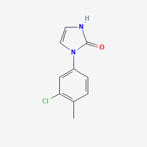 molecular formula C10H9ClN2O B2804787 1-(3-chloro-4-methylphenyl)-2,3-dihydro-1H-imidazol-2-one CAS No. 1535310-94-1