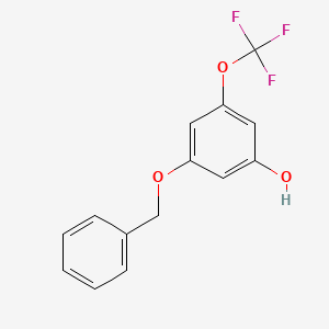 molecular formula C14H11F3O3 B2804791 3-(苄氧基)-5-(三氟甲氧基)苯酚 CAS No. 1881293-37-3