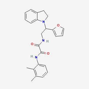 molecular formula C24H25N3O3 B2804797 N1-(2,3-dimethylphenyl)-N2-(2-(furan-2-yl)-2-(indolin-1-yl)ethyl)oxalamide CAS No. 898433-01-7