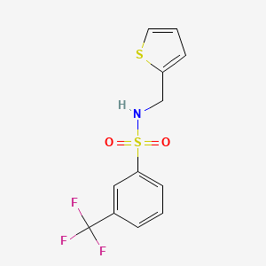 N-(thiophen-2-ylmethyl)-3-(trifluoromethyl)benzenesulfonamide