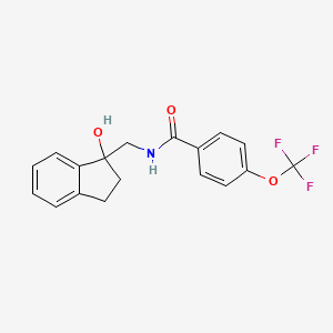 N-((1-hydroxy-2,3-dihydro-1H-inden-1-yl)methyl)-4-(trifluoromethoxy)benzamide
