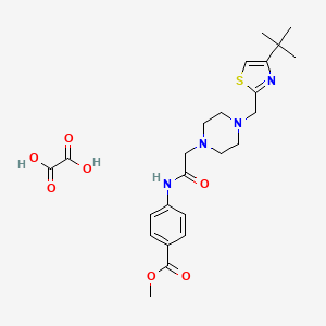 Methyl 4-(2-(4-((4-(tert-butyl)thiazol-2-yl)methyl)piperazin-1-yl)acetamido)benzoate oxalate