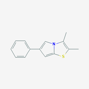 molecular formula C14H13NS B280482 2,3-Dimethyl-6-phenylpyrrolo[2,1-b][1,3]thiazole 