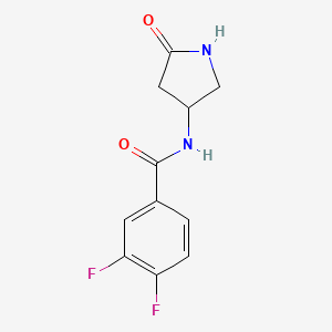 3,4-difluoro-N-(5-oxopyrrolidin-3-yl)benzamide