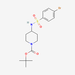 molecular formula C16H23BrN2O4S B2804833 tert-Butyl 4-(4-bromophenylsulfonamido)piperidine-1-carboxylate CAS No. 937012-38-9