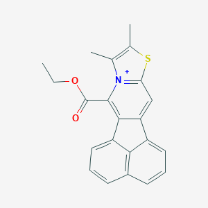 12-(Ethoxycarbonyl)-9,10-dimethylacenaphtho[1,2-d][1,3]thiazolo[3,2-a]pyridin-11-ium