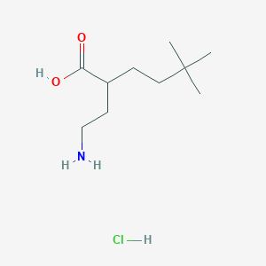 2-(2-Aminoethyl)-5,5-dimethylhexanoic acid hydrochloride