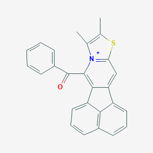 11-Benzoyl-9,10-dimethyl-8-thia-10a-aza-8H-cyclopenta[k]fluoranthene-10a-ium