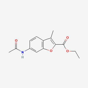 Ethyl 6-(acetylamino)-3-methyl-1-benzofuran-2-carboxylate