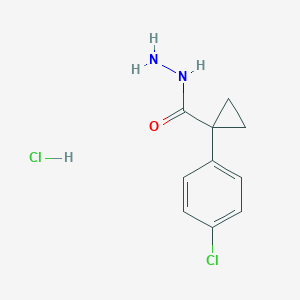 1-(4-Chlorophenyl)cyclopropane-1-carbohydrazide hydrochloride