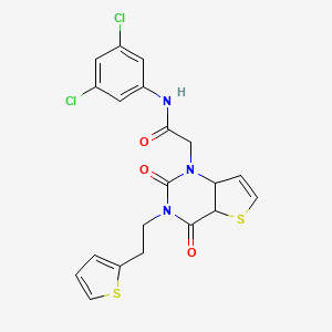 N-(3,5-dichlorophenyl)-2-{2,4-dioxo-3-[2-(thiophen-2-yl)ethyl]-1H,2H,3H,4H-thieno[3,2-d]pyrimidin-1-yl}acetamide