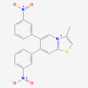 molecular formula C20H14N3O4S+ B280487 3-Methyl-6,7-bis(3-nitrophenyl)-[1,3]thiazolo[3,2-a]pyridin-4-ium 