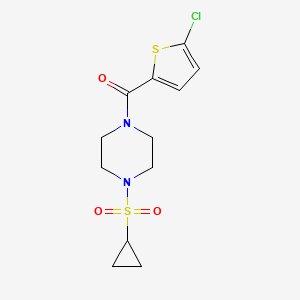 (5-Chlorothiophen-2-yl)(4-(cyclopropylsulfonyl)piperazin-1-yl)methanone