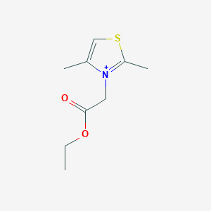 3-(Ethoxycarbonylmethyl)-2,4-dimethylthiazolium