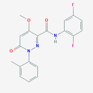 N-(2,5-difluorophenyl)-4-methoxy-1-(2-methylphenyl)-6-oxopyridazine-3-carboxamide