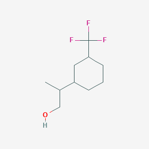 2-[3-(Trifluoromethyl)cyclohexyl]propan-1-ol