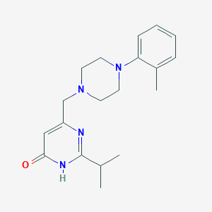 2-isopropyl-6-{[4-(2-methylphenyl)piperazino]methyl}-4(3H)-pyrimidinone