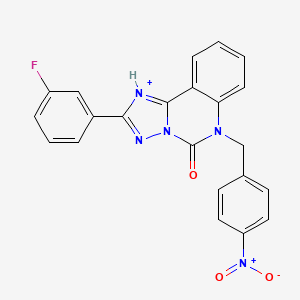 2-(3-fluorophenyl)-6-[(4-nitrophenyl)methyl]-5H,6H-[1,2,4]triazolo[1,5-c]quinazolin-5-one