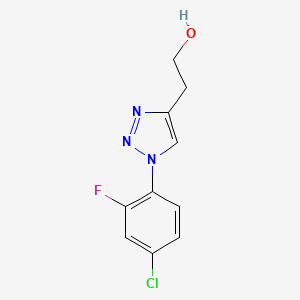 2-[1-(4-chloro-2-fluorophenyl)-1H-1,2,3-triazol-4-yl]ethan-1-ol