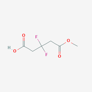 molecular formula C6H8F2O4 B2804899 3,3-Difluoroglutaric acid 1-methyl ester CAS No. 1779954-64-1